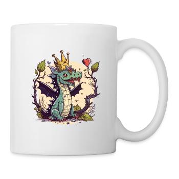 Crowned Dragon - Mug - white - Right