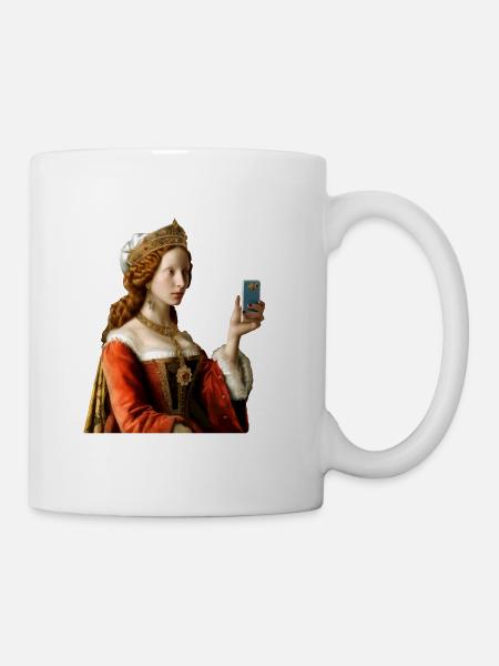 Le selfie de la reine - Mug blanc - blanc