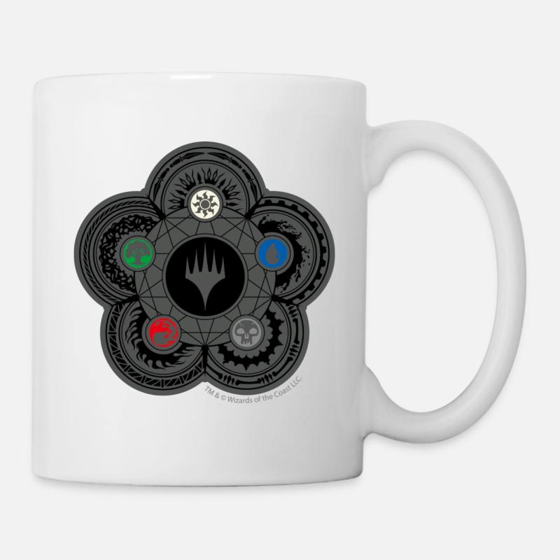 Magic: The Gathering The Five Symbols Of Magic - Mug - white