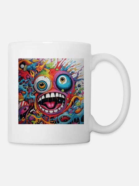 Monster Doodle 1 - Tasse - Weiß