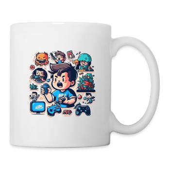 Fang des Tages: Angeln im Meer - Tasse - Weiß - Rechts