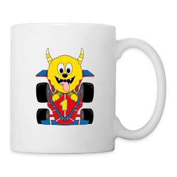 RENNFAHRER - AUTO - MONSTER - RENNAUTO - SPORT - Tasse - Weiß - Rechts