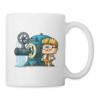 Power of Wind: Wind Energy - Mug - white - Right