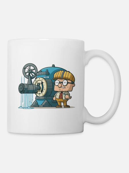 Kraft des Windes: Windenergie - Tasse - Weiß
