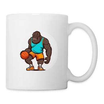 Panier-Gorille - Mug blanc - blanc - Droite