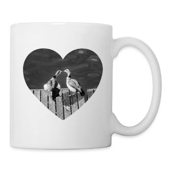 Cœur pour les oiseaux - Mug blanc - blanc - Droite