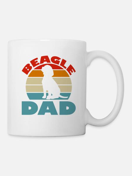 Beagle Dad - Tasse - Weiß