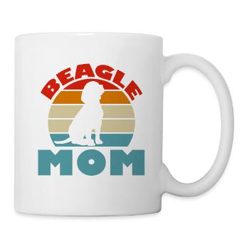 Beagle Mom - Tasse - Weiß - Rechts