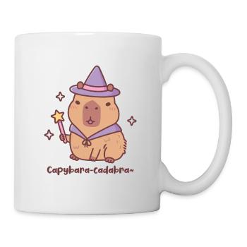 Mignon Capybara Wizard Capybaracadabra Jeu de mots amusant - Mug blanc - blanc - Droite