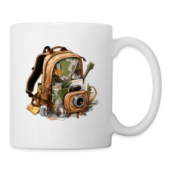 Travel backpack n°1 - Mug - white - Right