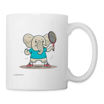 Ele-Badminton - Tasse - Weiß - Rechts