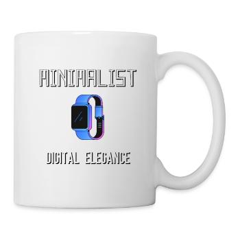 Minimalistische digitale Eleganz - Tasse - Weiß - Rechts