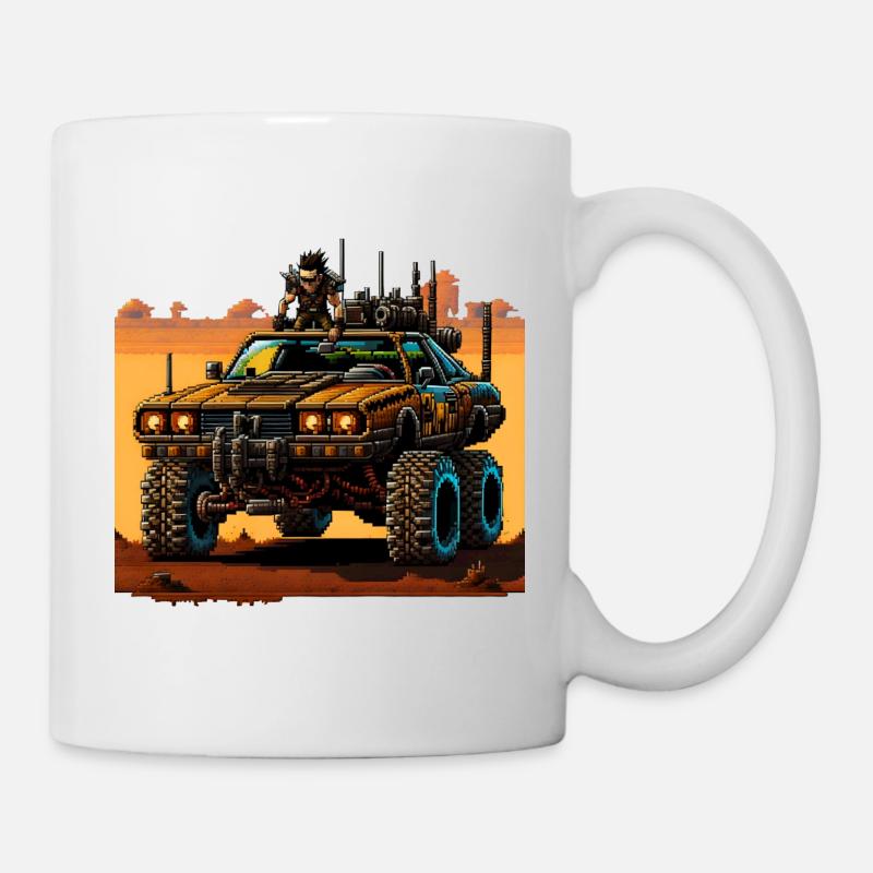 Road Trip post-apocalyptique - Mug blanc - blanc