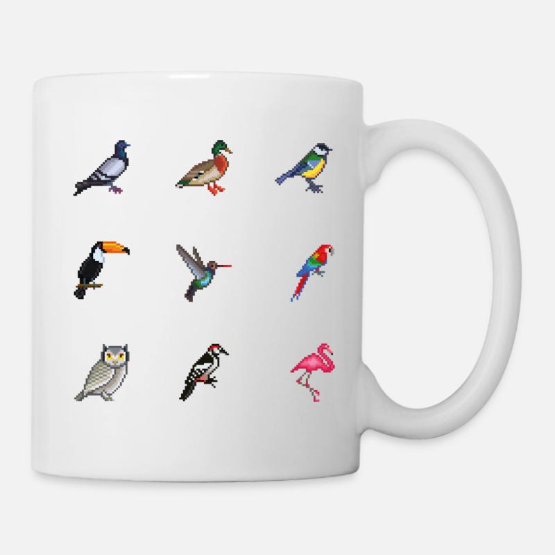 Vögel - Tasse - Weiß
