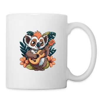 Lemur Ukulelist - Mug - white - Right