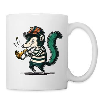 Trompettiste Skunk - Mug blanc - blanc - Droite