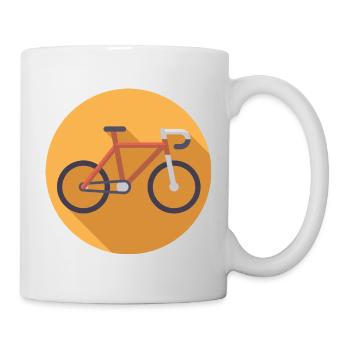 Fahrrad - Tasse - Weiß - Rechts