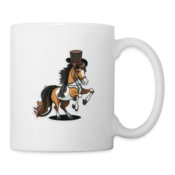 Dressurpferd - Tasse - Weiß - Rechts