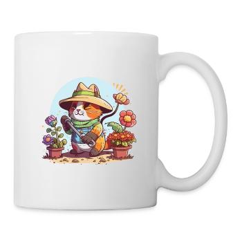 Gardening Cat - Mug - white - Right