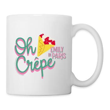 Emily In Paris Crêpe Aux Fraises Et À La Crème - Mug blanc - blanc - Droite