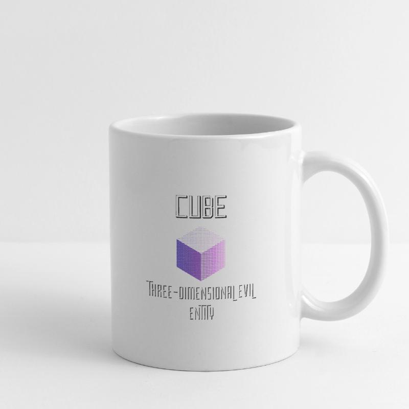 Cube Three dimensional evil entity Mug