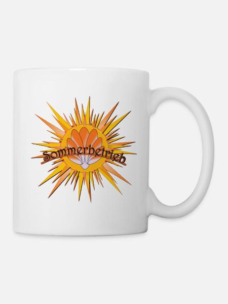 Sommerbetrieb - Tasse - Weiß