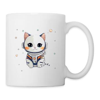 Chatstronaute mignon #3 - Mug blanc - blanc - Droite