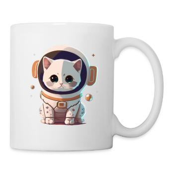 Chatstronaute mignon #2 - Mug blanc - blanc - Droite