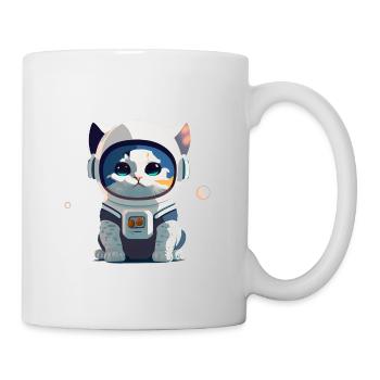 Chatstronaute mignon #4 - Mug blanc - blanc - Droite