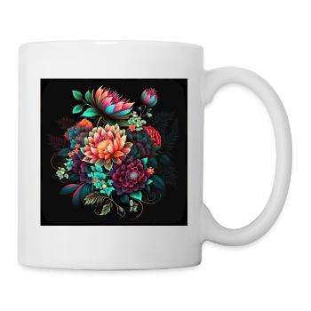 Botanicals Flower Pattern - Mug - white - Right