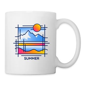 Summer in the mountains - Mug - white - Right