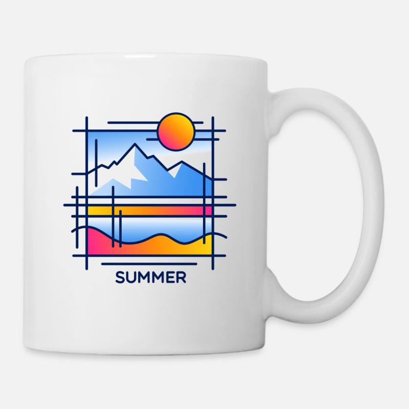 Summer in the mountains - Mug - white