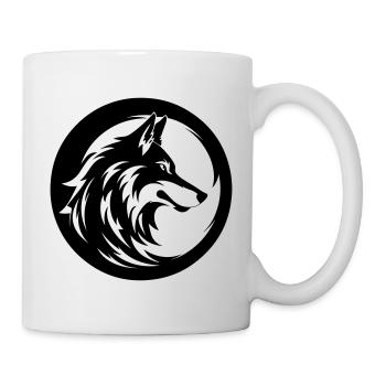 Loup - Mug blanc - blanc - Droite