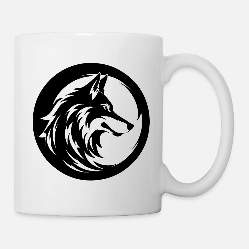 Wolf - Tasse - Weiß