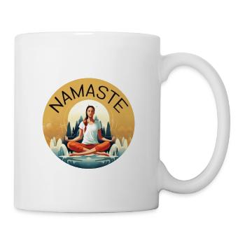 Yoga, Namaste, chill, customizable - Mug - white - Right