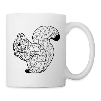 Squirrell GeomeTRIX - Tasse - Weiß - Rechts