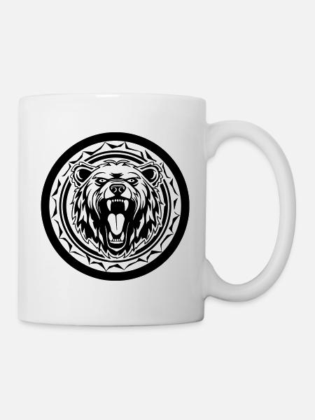 Grizzly Bär - Tasse - Weiß