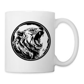 Grizzly Bär - Tasse - Weiß - Rechts