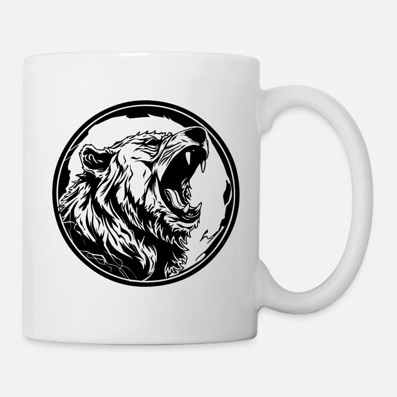 Grizzly Bär - Tasse - Weiß