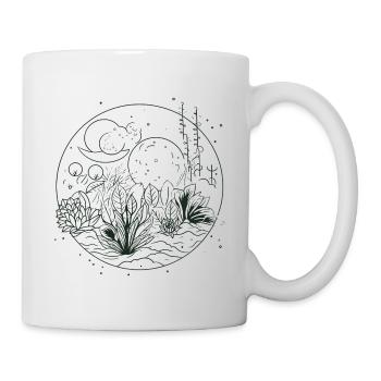 Zeichnung Natur - Tasse - Weiß - Rechts