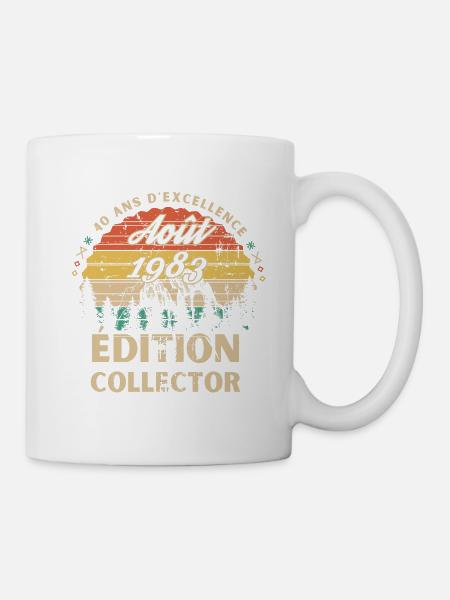 Anniversaire 40 ans Août 1983 édition collector - Mug blanc - blanc