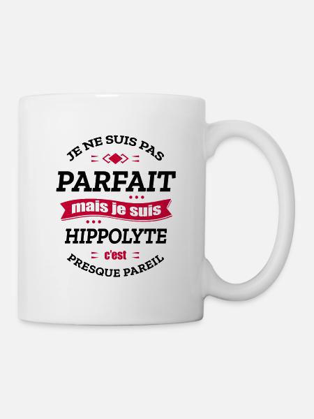 HIPPOLYTE PARFAIT - PRENOM HIPPOLYTE - Mug blanc - blanc