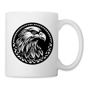 Adler - Tasse - Weiß - Rechts