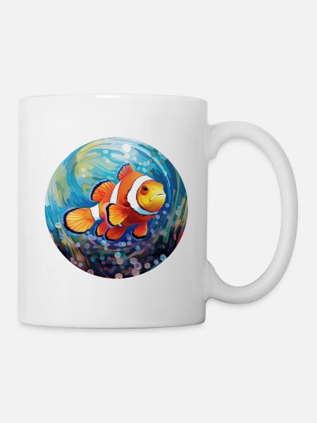 Poisson-clown - Mug blanc - blanc