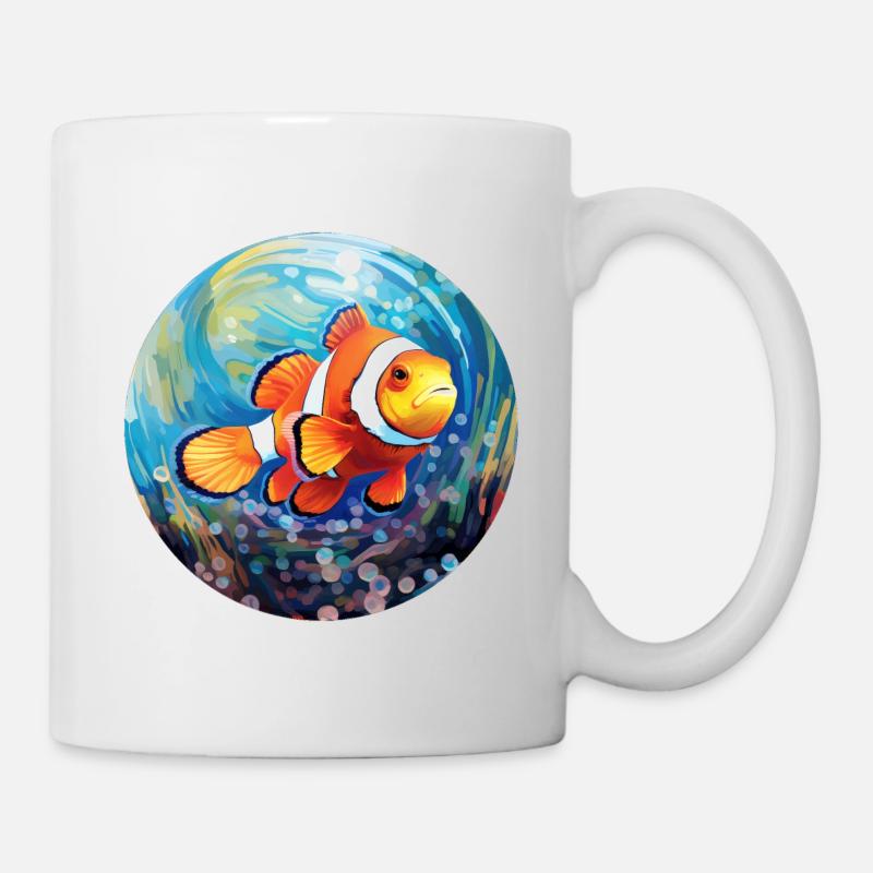 Poisson-clown - Mug blanc - blanc