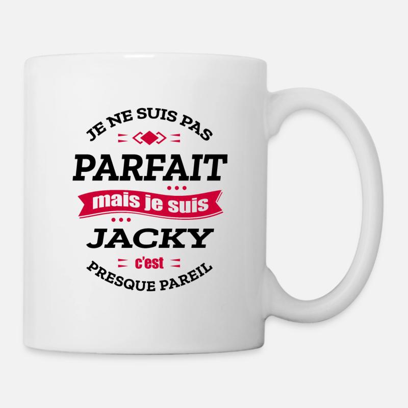 JACKY PARFAIT - PRENOM JACKY - Mug blanc - blanc