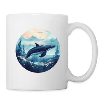 Wal - Tasse - Weiß - Rechts