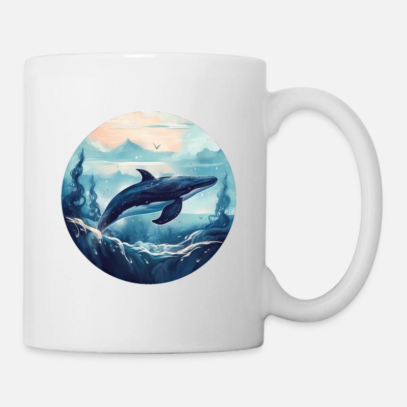 Baleine - Mug blanc - blanc