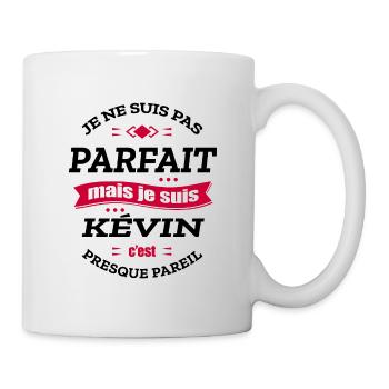 KÉVIN PARFAIT - PRENOM KÉVIN - Mug blanc - blanc - Droite
