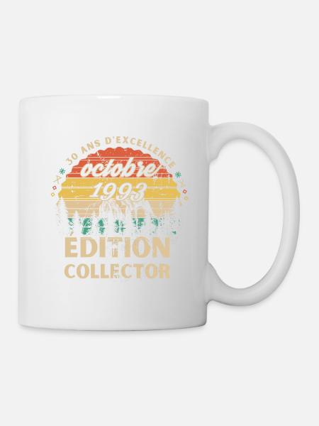 Anniversaire 30 ans Octobre 1993 édition collector - Mug blanc - blanc